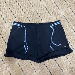 Nike Woman Board Shorts Large Navy Blue Drawstring